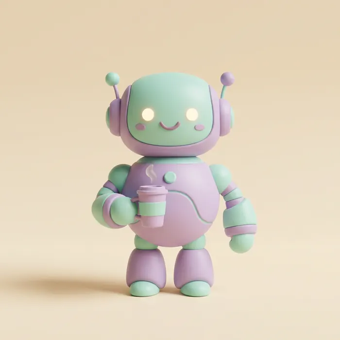 Nano Banana 2 sample for the Soft 3D render prompt